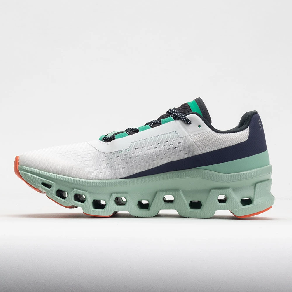 On Running On Cloudmonster Women's Undyed White/Creek - Image 2