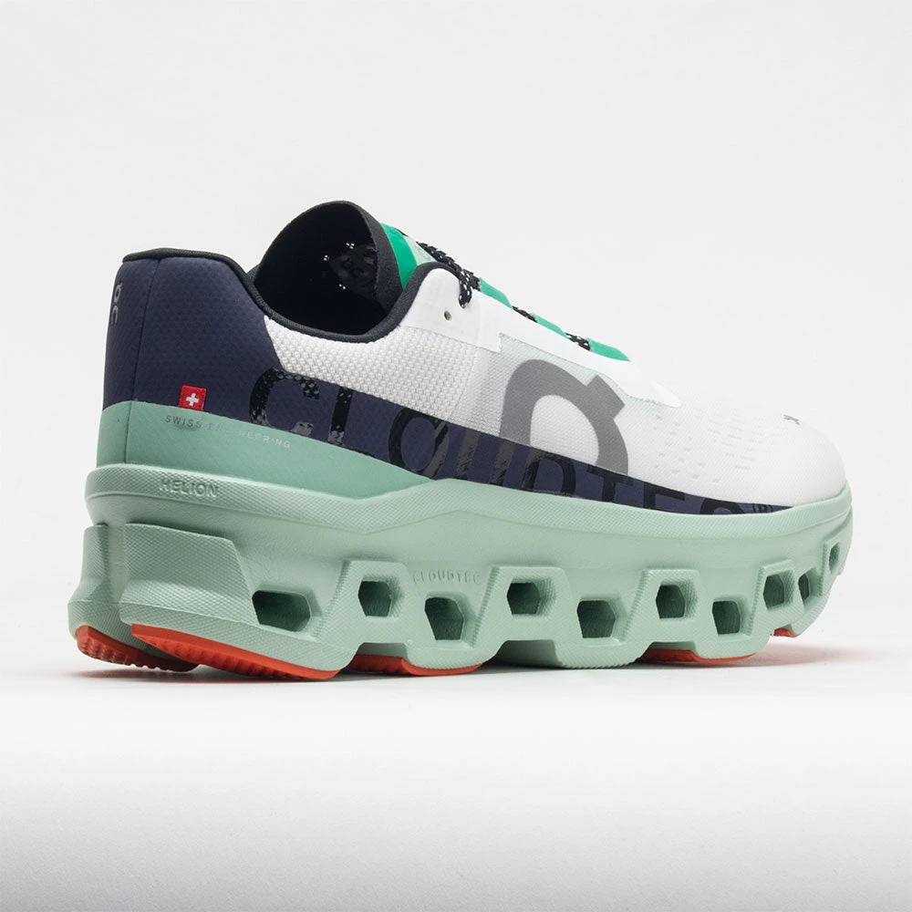 On Running On Cloudmonster Women's Undyed White/Creek - Image 6