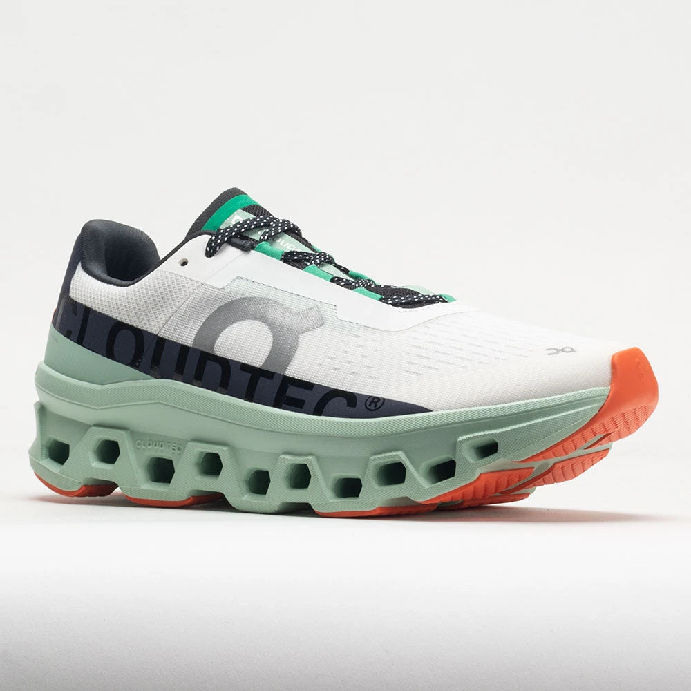 On Running On Cloudmonster Men's Undyed White/Creek - Image 5