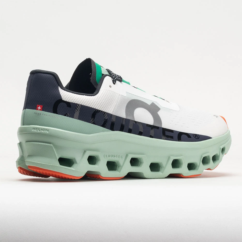 On Running On Cloudmonster Men's Undyed White/Creek - Image 6